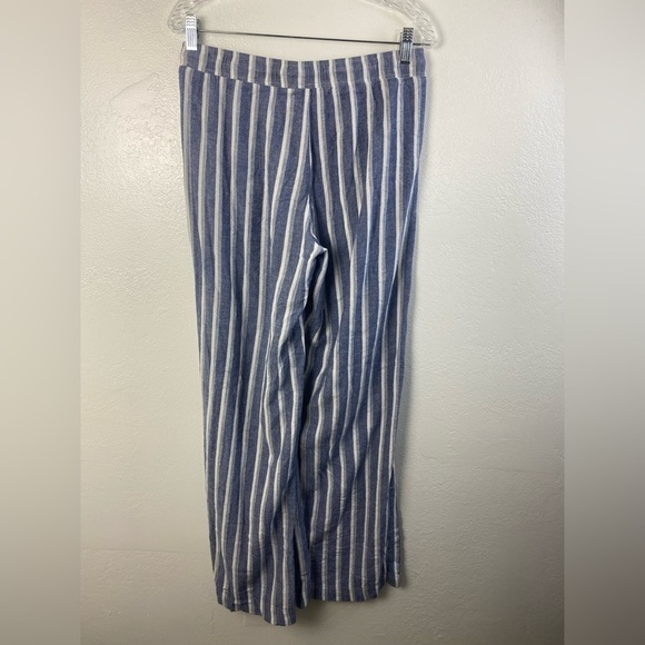 Cloth & Stone Linen Blend Wide Leg Summer Beachy Stripes Women’s Small - Picture 2 of 16